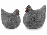 Cumpara ieftin Set 2 figurine Gaini polirasina multicolora 19.5x14.5x16.5 cm, 15.5x11.5x14 cm