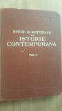 Studii si materiale de istorie contemporana vol1