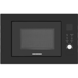 Cuptor cu microunde incorporabil Heinner HMW-BI2360BK, 23 l, Control digital, Display LED, Timer, Grill, Blocare acces copii, Negru