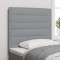 vidaXL Tăblie Design Linii Gri deschis 90 cm Material textil