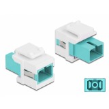 Keystone fibra optica SC Simplex Multi mode M-M Aqua/Alb, Delock 86716