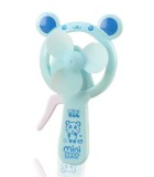 Cumpara ieftin Mini Ventilator Portabil Ursulet, Rotire Manuala, Elice Moale, Sigur pentru Copii, 14.5cm