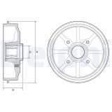 DELPHI BFR484 Tambur frana