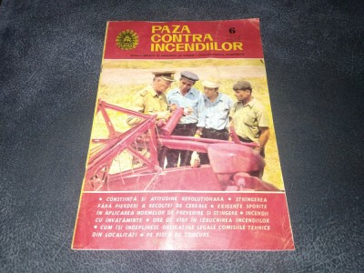 REVISTA PAZA CONTRA INCENDIILOR NR 6 1976 foto