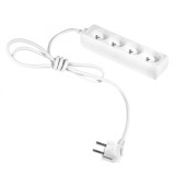 Prelungitor electric cu 4 prize, 2 m, 3x1.5 mm&sup2;, fara &icirc;ntrerupator, Rebel