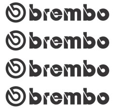 Set 4 Buc Sticker Etriere Brembo Negru foto