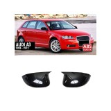 Capace Oglinzi Batman Negre Audi A3 8P Facelift 2008-2013 Lucios Piano Black ALM