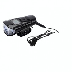 Lampa Led Spate bicicleta baterie, 1500mah, Negru