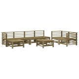 Cumpara ieftin Set mobilier relaxare de gradina, 8 piese, lemn de pin tratat