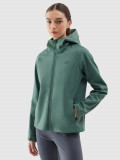 Geacă softshell anti-v&acirc;nt membrană 5000 pentru femei - verde, 4F Sportswear