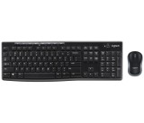 KIT wireless LOGITECH, tastatura wireless multimedia + mouse wireless 3 butoane, black, &quot;MK270&quot; 45501442 &quot;920-004508&quot; (timbru verde 0.8 lei)