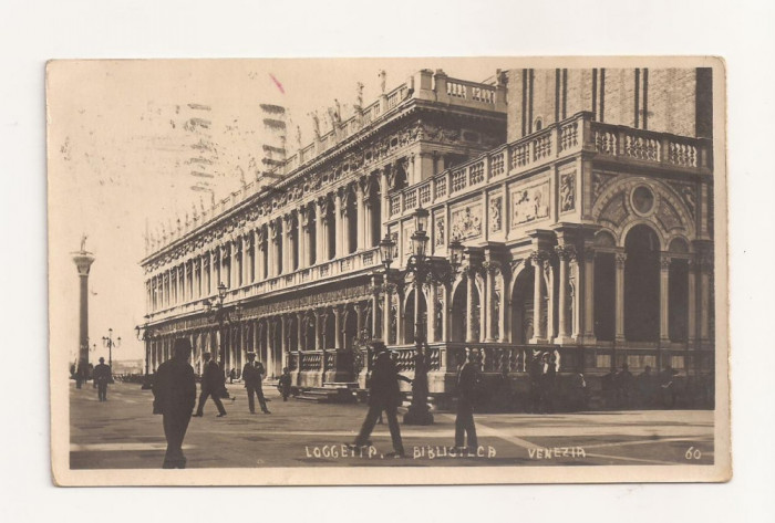 FA45-Carte Postala- ITALIA - Loggetta, Biblioteca Venezia, circulata 1930