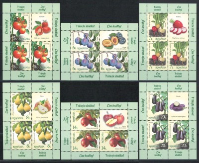 Romania 2025 - LP 2498 minicoli - Traieste sanatos, fructe, legume foto