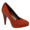Pantofi dama s.Oliver Rivets, burned orange, 40