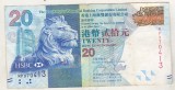 bnk bn Hong Kong 20 dollars 2013 - circulata