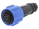 Conector circular mufă mamă 7 PIN filet interior rotire