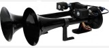Claxon Auto TGV HI-DO, Doua Melodii, Pentru Autoturisme, Camion, TIR, Doua Trompete, 12V, 135db, Negru