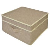 Cutie depozitare cu capac pentru haine, Maro, 31x31x16 cm, Oem