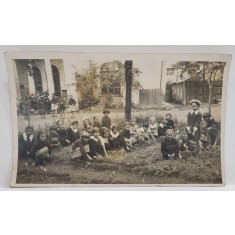 SCOLARITE LUCRAND IN GRADINA , CARTE POSTALA , INTERBELICA