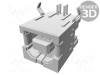Conector USB B soclu THT 90&deg; aurit TE Connectivity
