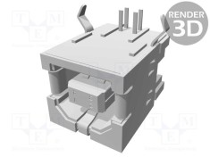 Conector USB B soclu THT 90&deg; aurit TE Connectivity