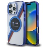 Husa pentru iPhone 16 Pro Max - BMW Hardcase Motorsport IML Circle MagSafe (BMHMP16X23HTPUT) - Transparent
