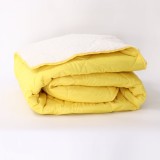 Cumpara ieftin Pilota De Iarna Sherpa Yellow Cu Blanita , Moale Si Confort Absolut 150X210 Cm