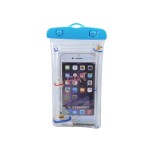 Husa subacvatica kids waterproof flippy, snowproof, universala, cu snur, pentru telefon sau documente, bears, albastru