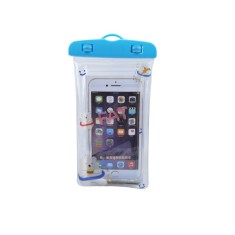 Husa subacvatica Kids Waterproof Flippy, Snowproof, Universala, cu Snur, pentru telefon sau documente, Bears, Albastru foto