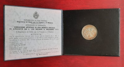 500 Lire 1975, San Marino - G 4045 foto