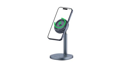 Baseus Orbit 2 Pro MagSafe Qi2 20W &amp;Icirc;ncărcător Inductiv 2 &amp;icirc;n 1 cu Răcire - Gri foto