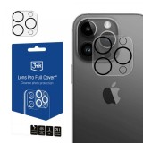 Folie de protectie Camera Spate 3MK Pro Full Cover pentru Apple iPhone 12 Pro, Sticla Securizata, Transparenta