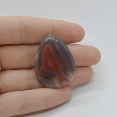 Cabochon agat botswana portocaliu 36x27x6mm c97