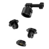 Cumpara ieftin Adaptor multifunctional quick release, Telesin, atasare magnetica, blocare pivotanta, compatibil GoPro Hero 13,12,11,10,9,8,7,6, DJI Osmo Action, Inst