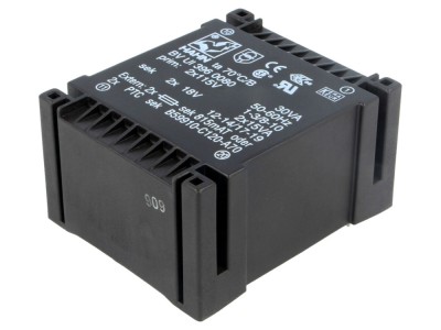 Transformator &amp;icirc;ncapsulat 30VA 2x18V foto