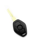 Carcasa Cheie BMW 3 Butoane + Lama 4 Piste, ABS+Metal, Inlocuire Telecomanda Uzata - Carguard