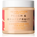 Revolution Haircare Hair Mask Peach &amp; Grapefruit masca de hidratare si luminozitate pentru păr 200 ml