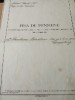 Act Fișa pensiune, pensionare 1937