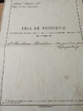 Act Fișa pensiune, pensionare 1937