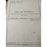 Act Fișa pensiune, pensionare 1937