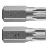 Set 2 biti spline M10x30 mm din otel S2 pentru insurubare precisa