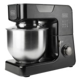 Cumpara ieftin Mixer cu bol din inox BXKM1000E BlackDecker S9130060B, 1000 W, 5.2 l