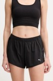 Puma pantaloni scurți de alergare Velocity culoarea negru, cu imprimeu, medium waist, 526585
