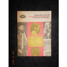 GHEORGHE SINCAI - CRONICA ROMANILOR volumul 3