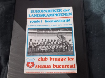program Club Brugge K V - Steaua foto