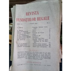 Revista Fundatiilor Regale - Anul II 1 Iulie 1935 Nr. 7