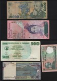 Set 5 bancnote de prin lume adunate (cele din imagini) #74, Europa