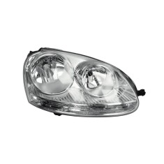 Far TYC cromat pentru VW Golf V Jetta III partea dreapta cu motor electric tip bec h7+h7 foto
