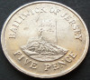 Moneda exotica 10 PENCE - JERSEY, anul 1985 * cod 1162, Europa