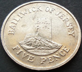 Moneda exotica 10 PENCE - JERSEY, anul 1985 * cod 1162